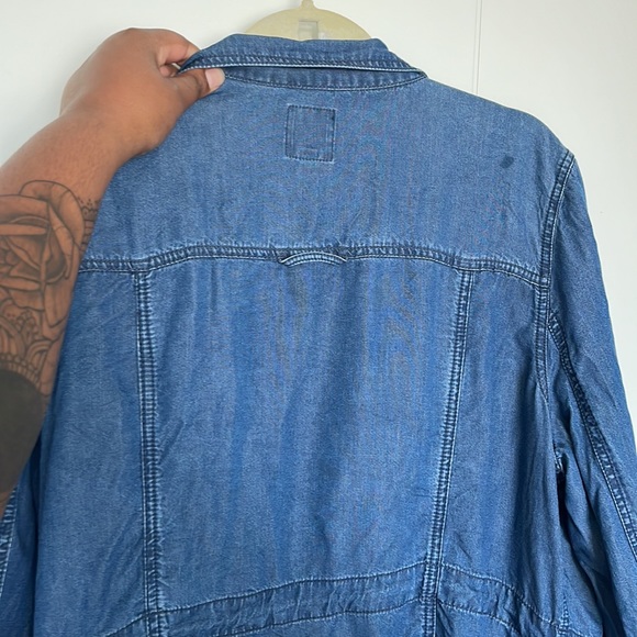 XL Blue Denim Utility Jacket - Picture 7 of 7